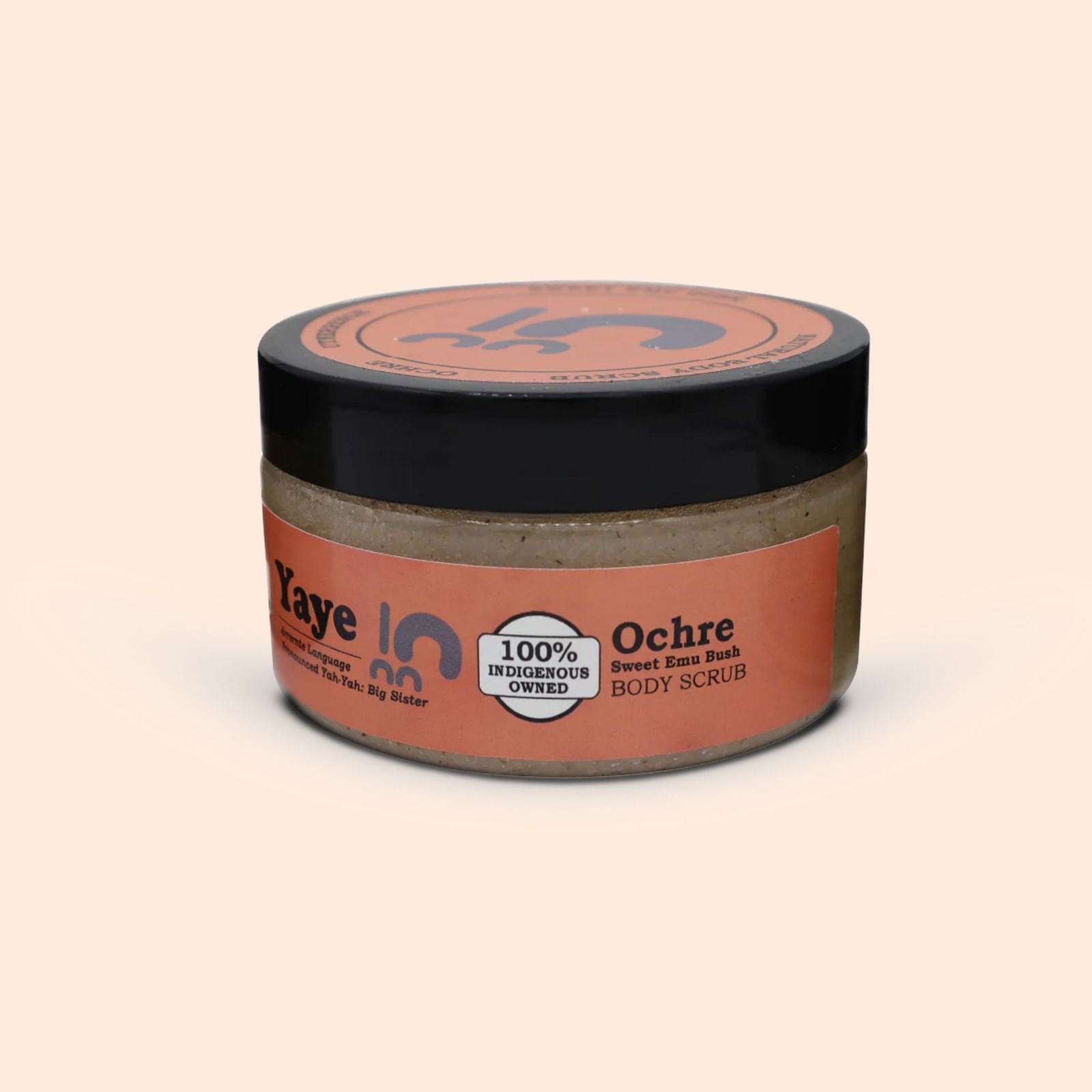 Best selling body scrub Australia. Aboriginal product in a jar. Native plant extracts. Aboriginal owned body scrub product.