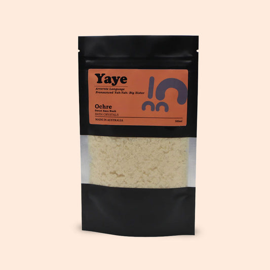 Packet of Yaye's bath crystals, Australian made bath salt, Aboriginal owned product
