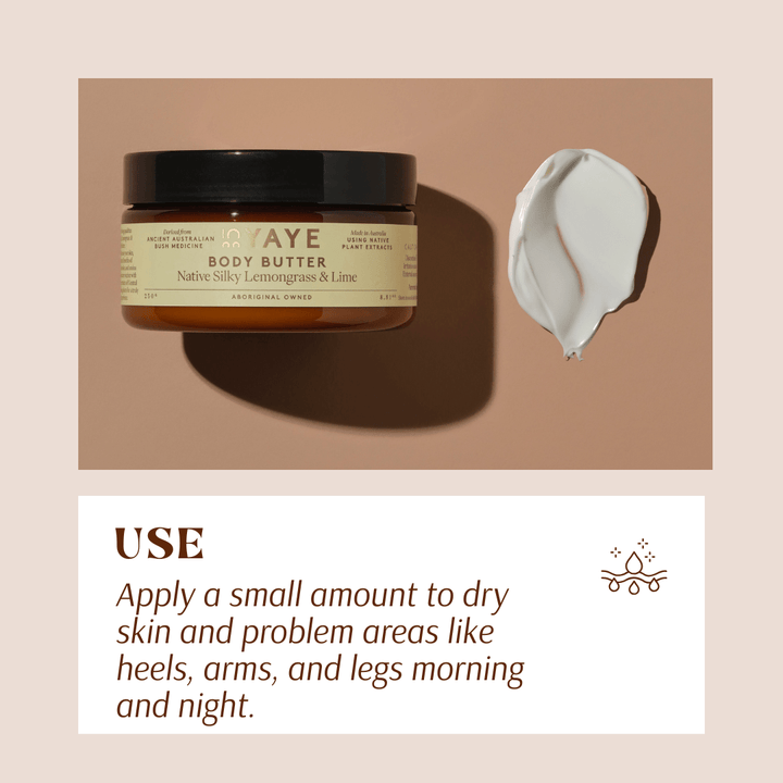 Body Butter – Native Silky Lemongrass & Lime | Deep Hydration - Body Butter - Yaye