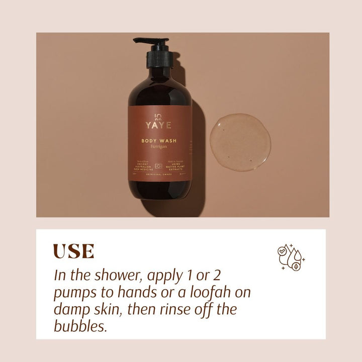 Body Wash – Berrigan | Gentle Cleanse & Native Bush Medicine Radiance - Body Wash - Yaye