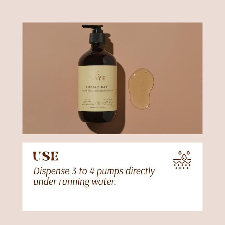 Bubble Bath - Native Silky Lemongrass & Lime | Refreshing Soak & Natural Scent - Bubble Bath - Yaye