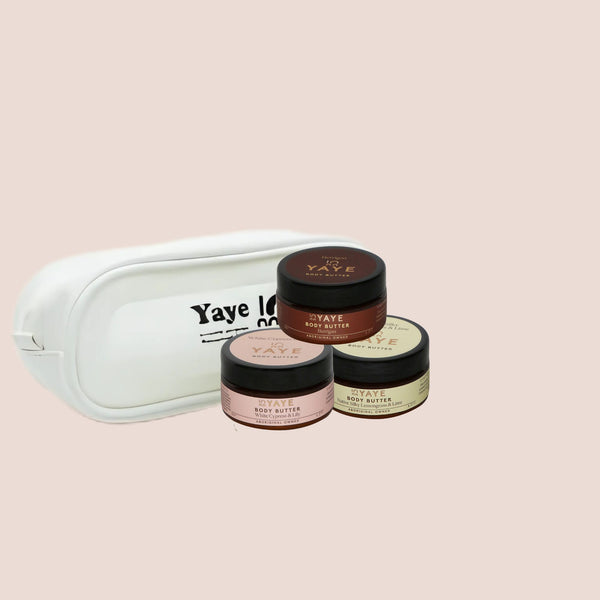 Body Butter Mini Trio Bundle & FREE cosmetics case!