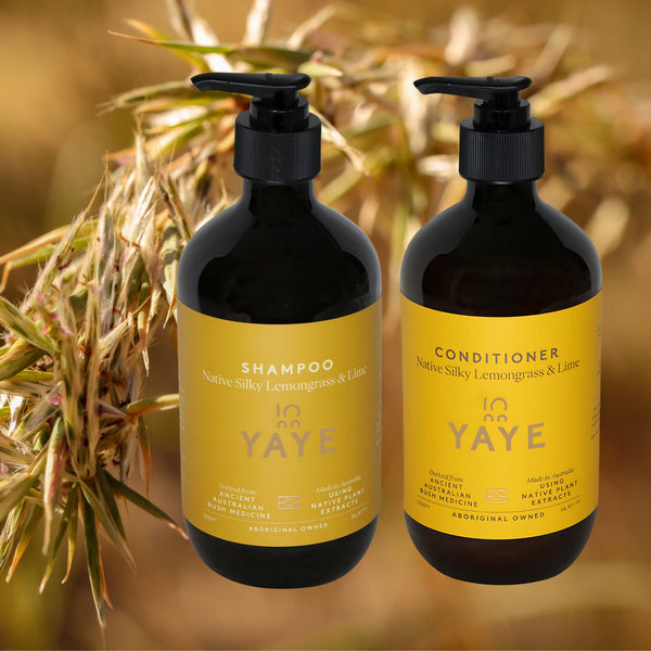 Shampoo & Conditioner (500ml each) Two Pack - Native Silky Lemongrass and Lime