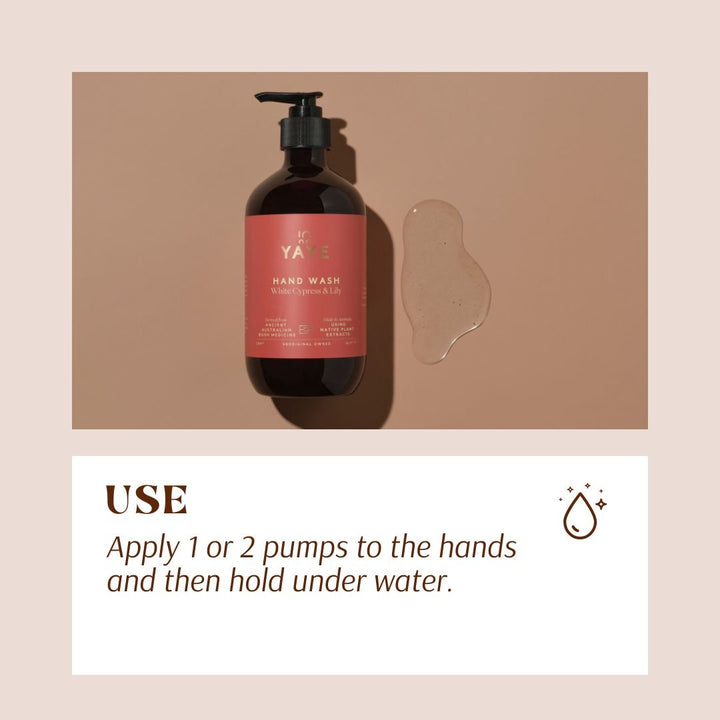 Hand Wash – White Cypress & Lily | Calming Cleanse & Native Botanical Care - Hand wash - Yaye