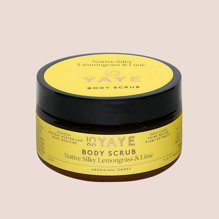 Yaye Native Silky Lemongrass and Lime Body Scrub front view – Aboriginal-owned exfoliator