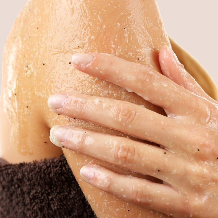 Natural sugar texture of Yaye Native Silky Lemongrass and Lime Body Scrub