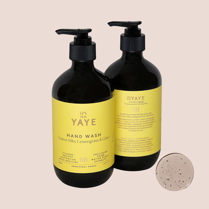 Hand wash bottle with product texture – gentle and refreshing cleanse