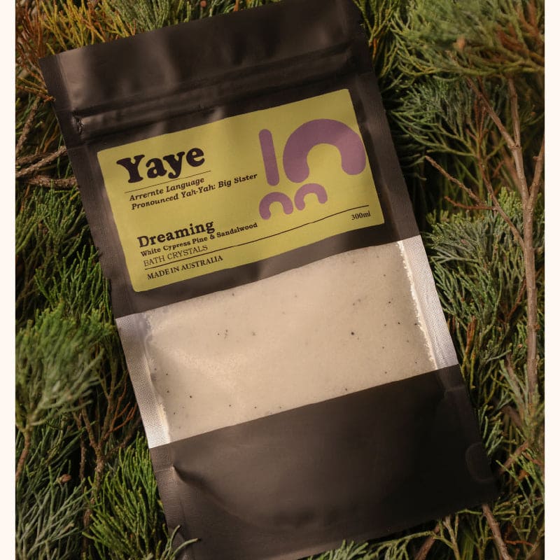 Dreaming Aboriginal bath Salt with healing bush medicine extract White Cypress Pine