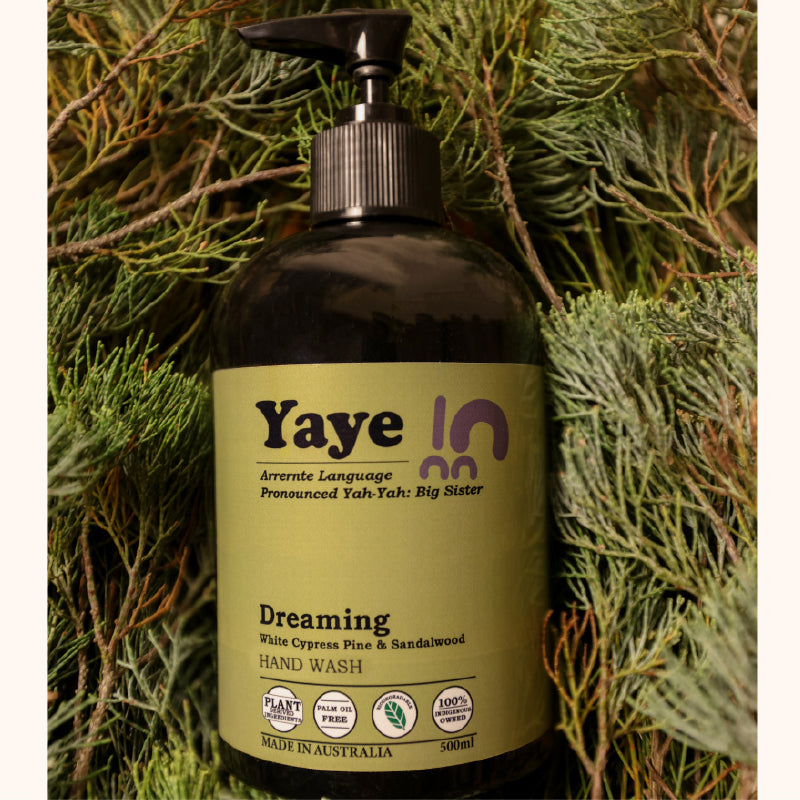 Yaye's Dreaming is the best smelling hand wash in Australia with a sweet forest smell from Australian bush medicine extract White Cypress Pine mixed with Sandalwood. 